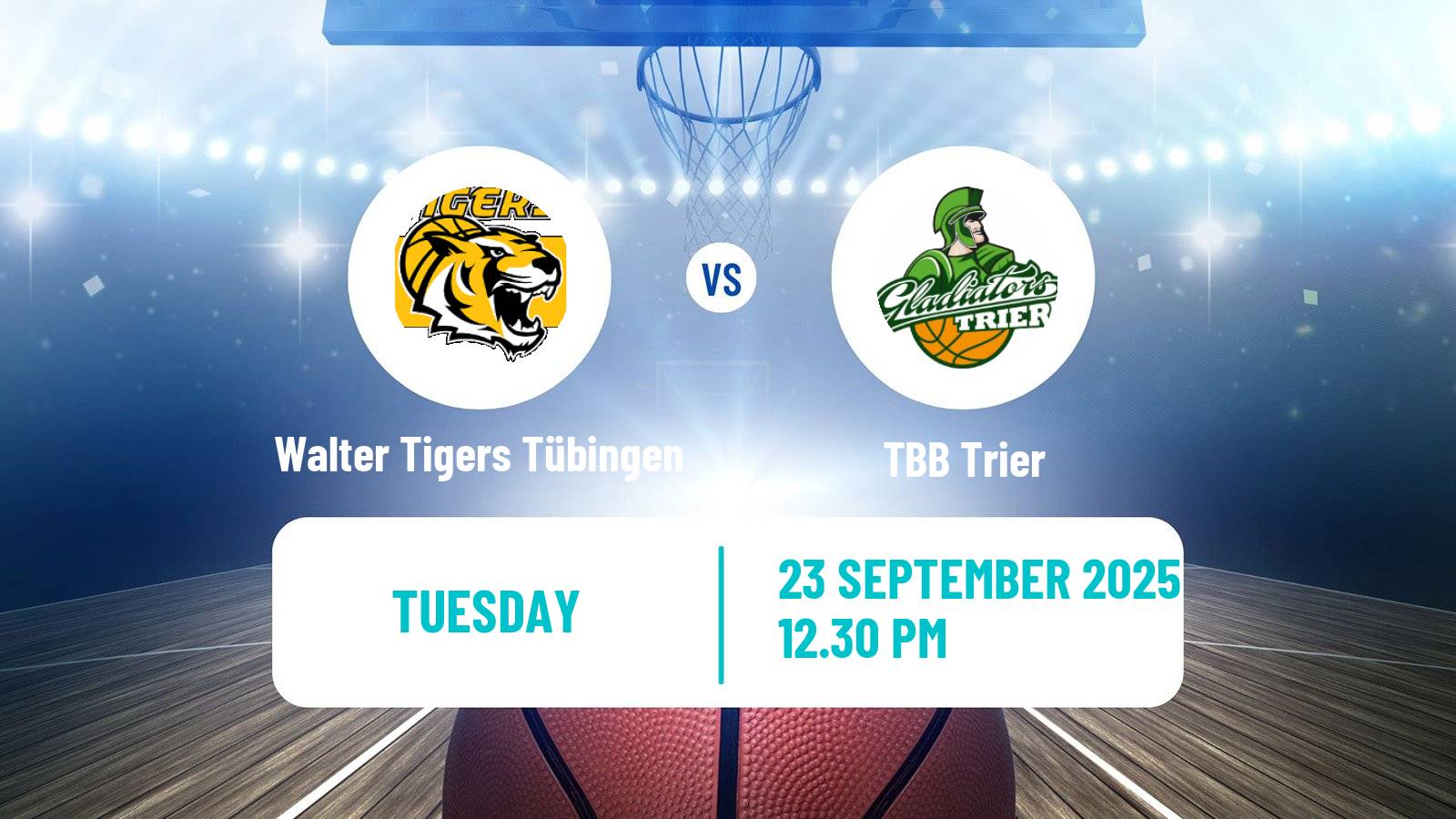 Basketball German Cup Basketball Walter Tigers Tübingen - Trier