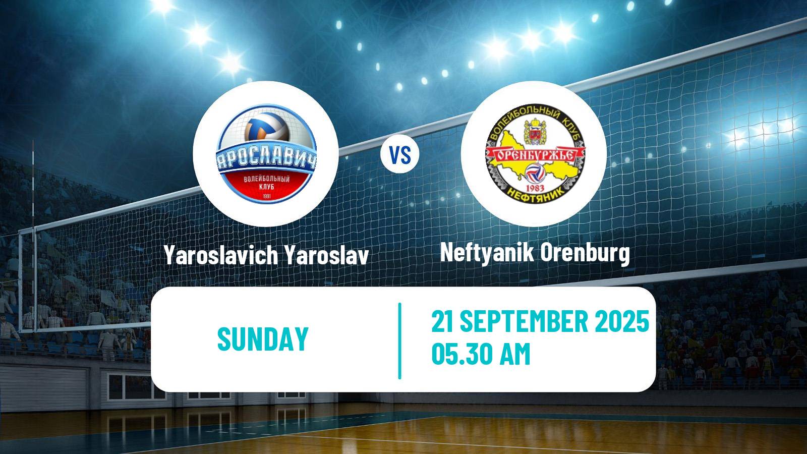 Volleyball Russian Cup Volleyball Yaroslavich Yaroslav - Neftyanik Orenburg