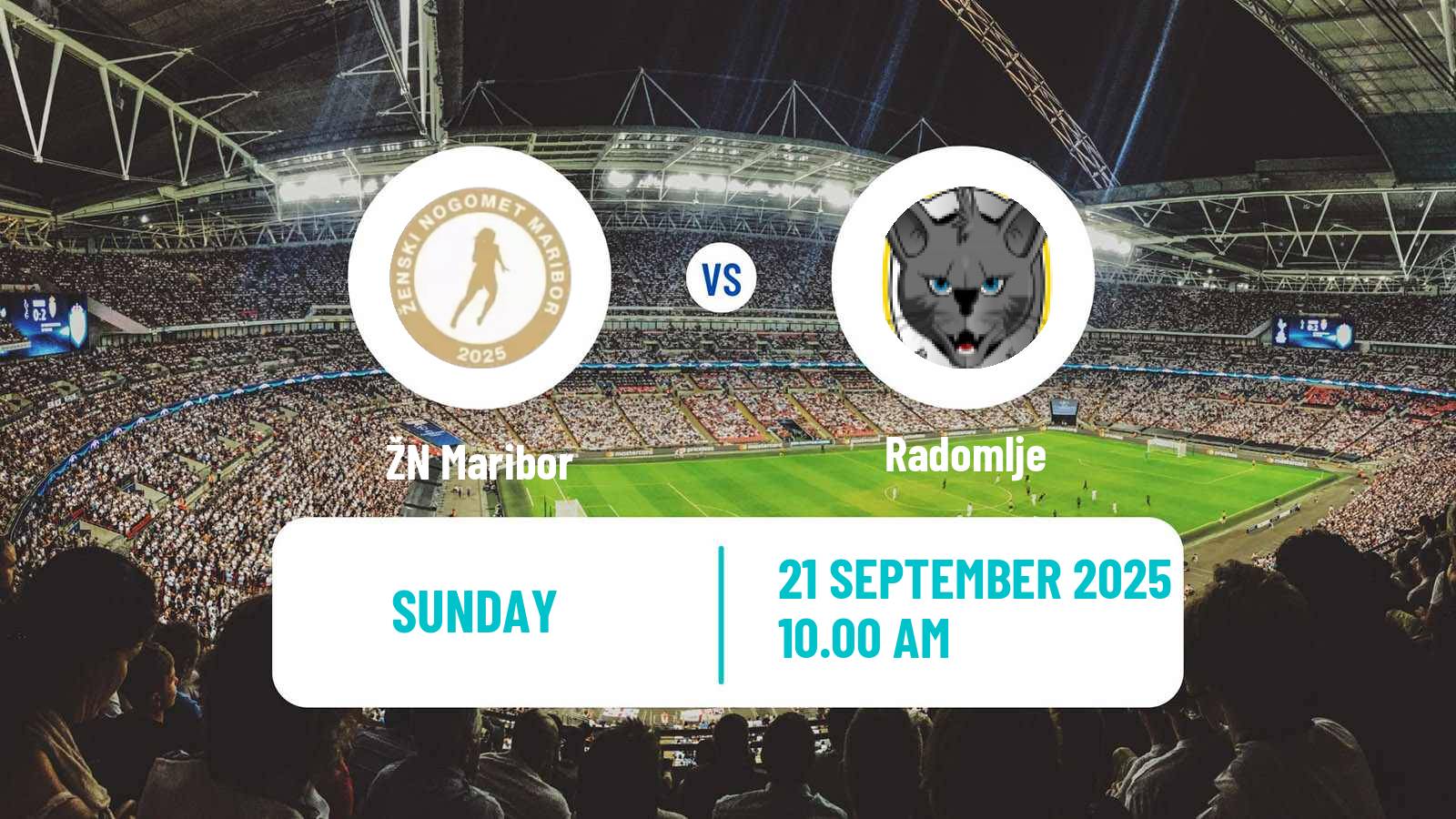 Football Slovenian 1 SZNL Women Maribor - Radomlje