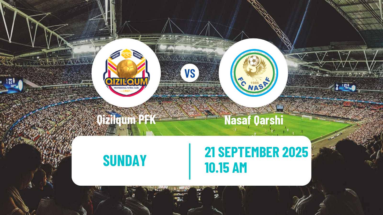Football Uzbek League Qizilqum - Nasaf Qarshi