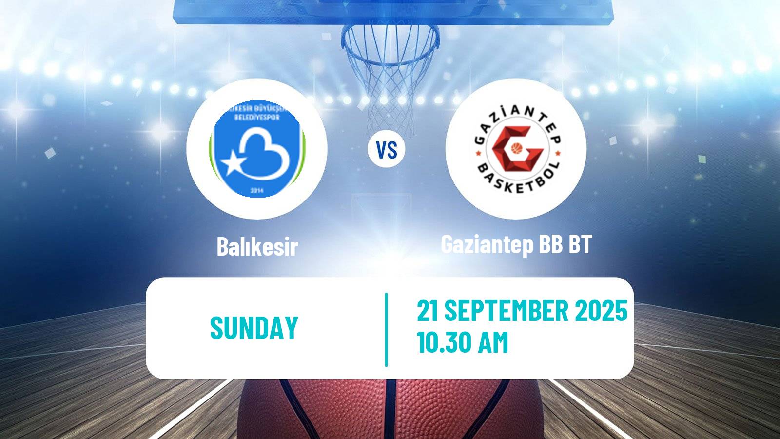 Basketball Turkish TBL Balıkesir - Gaziantep BB BT