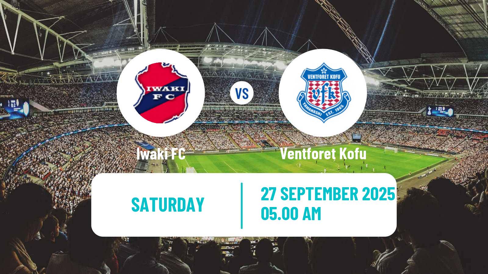 Football Japan J2 League Iwaki - Ventforet Kofu