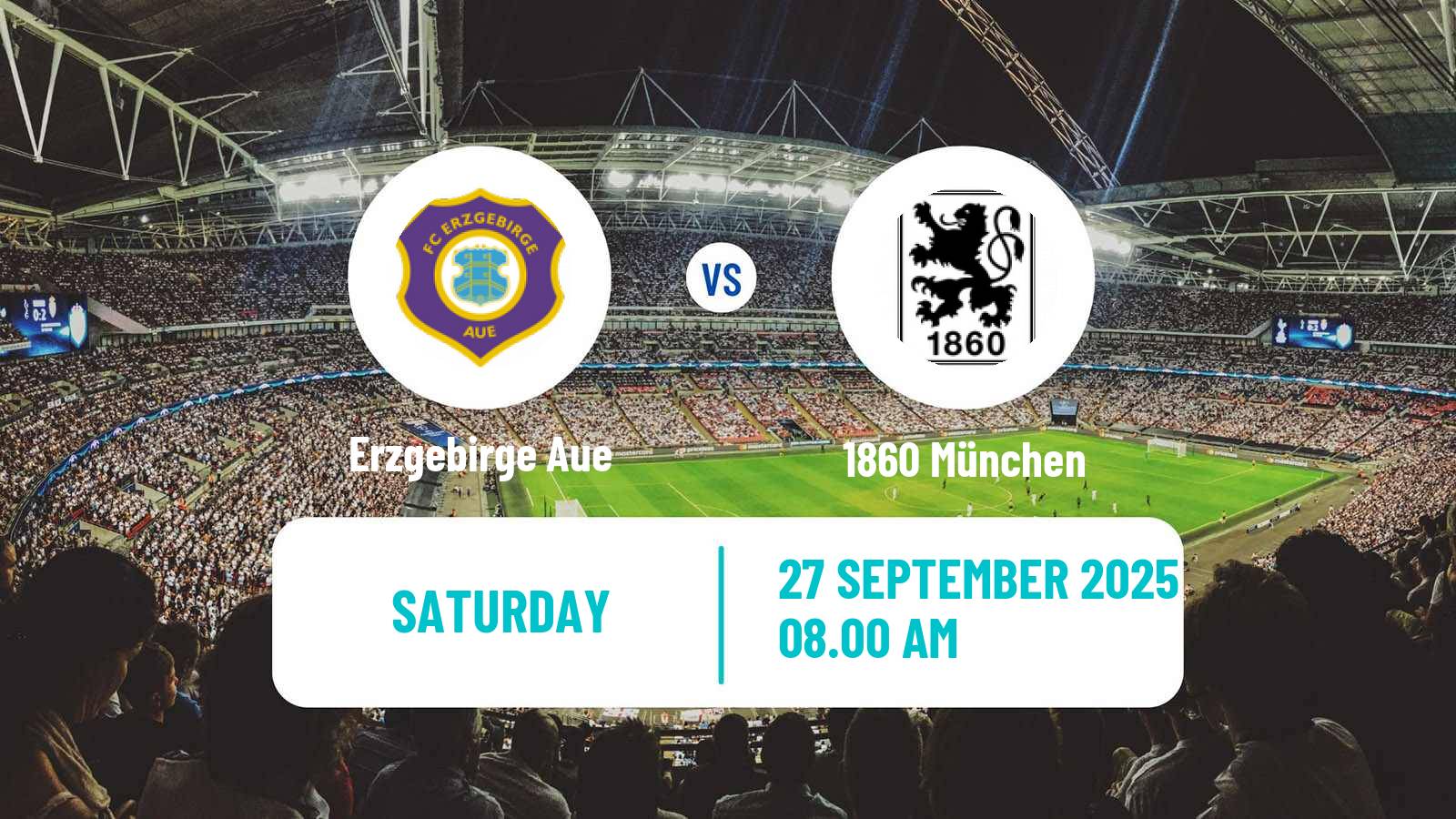 Football German 3 Bundesliga Erzgebirge Aue - 1860 München