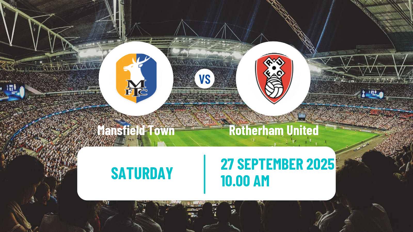 Football English League One Mansfield Town - Rotherham United