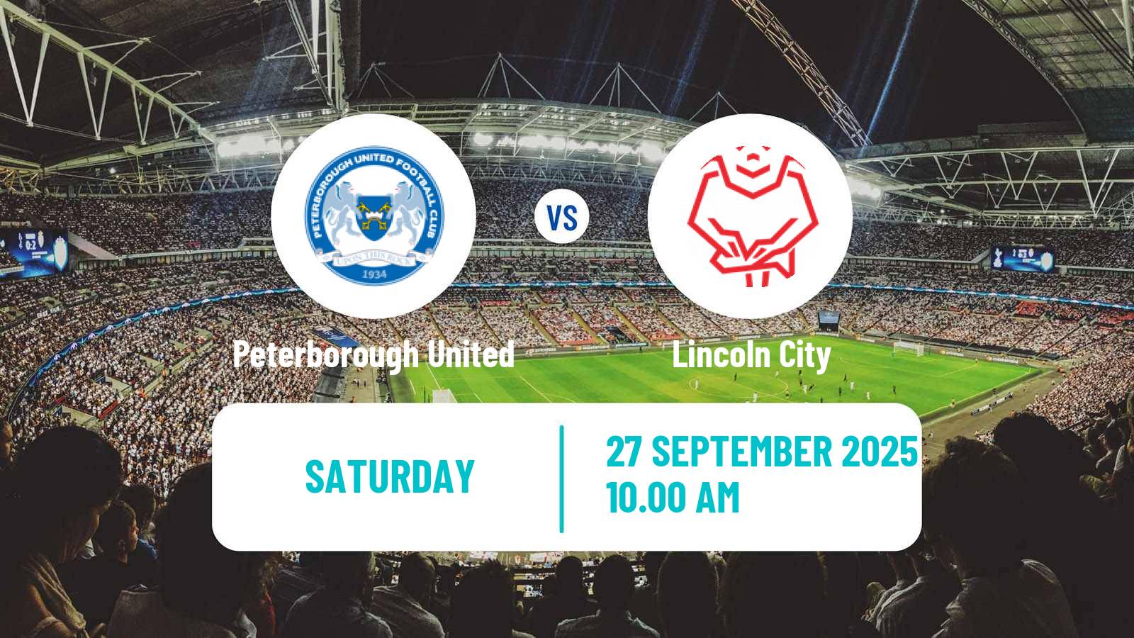 Football English League One Peterborough United - Lincoln City