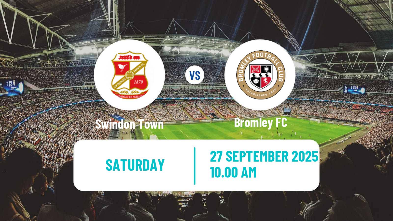 Football English League Two Swindon Town - Bromley