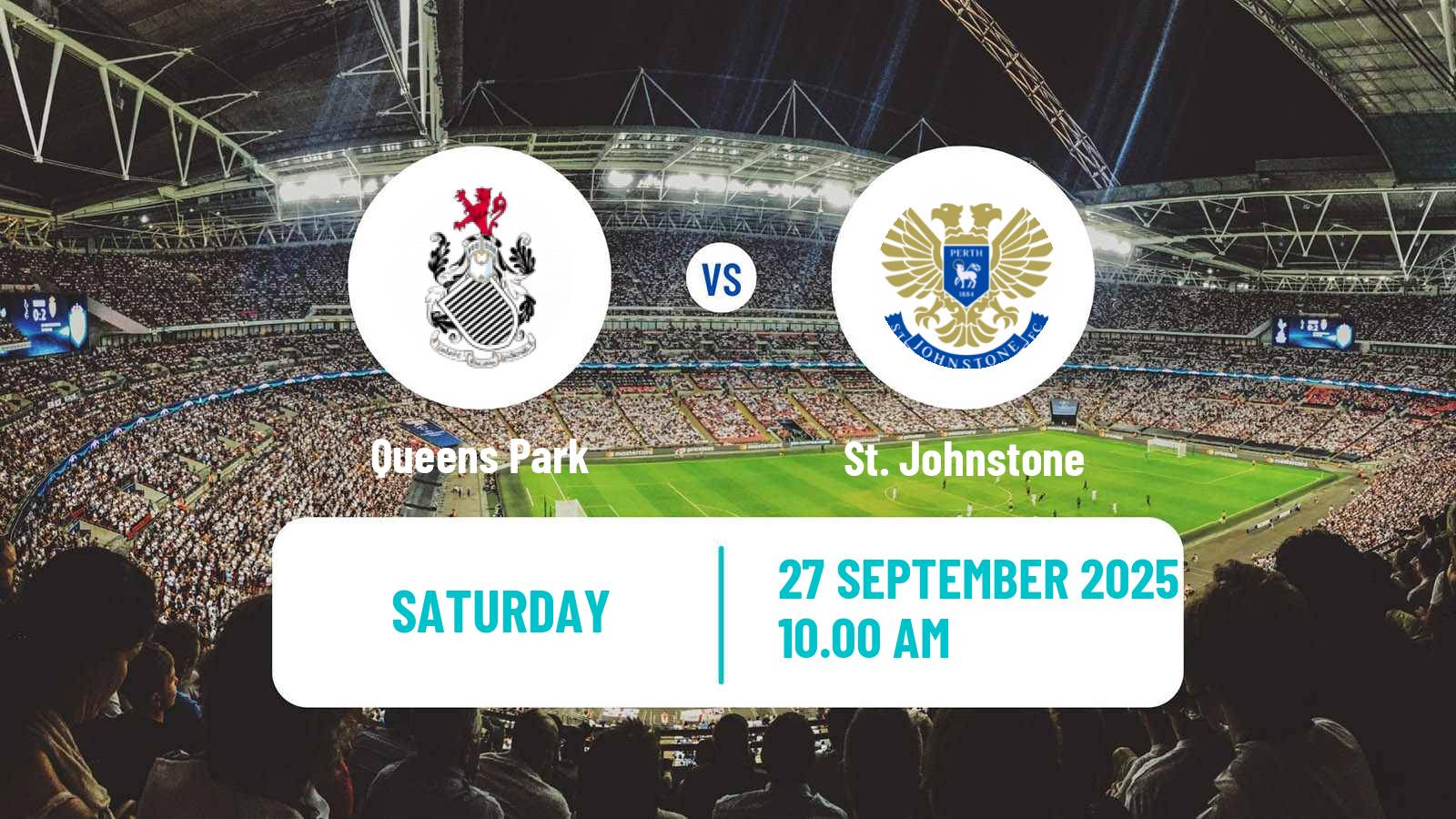 Football Scottish Football Championship Queens Park - St. Johnstone