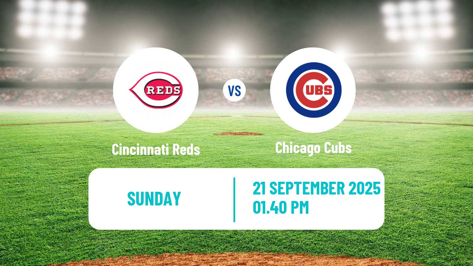 Baseball MLB Cincinnati Reds - Chicago Cubs