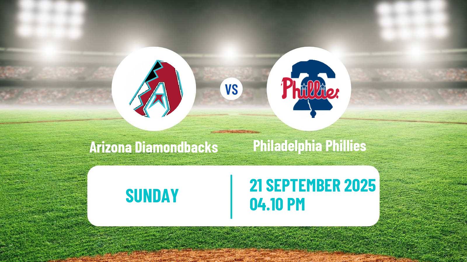 Baseball MLB Arizona Diamondbacks - Philadelphia Phillies