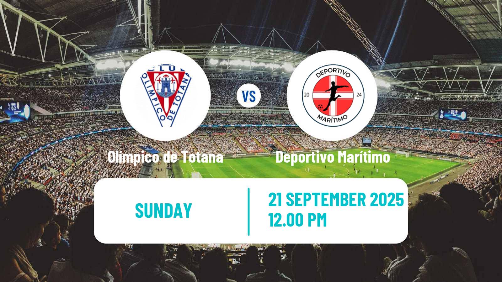 Football Spanish Tercera RFEF - Group 13 Olímpico de Totana - Deportivo Marítimo