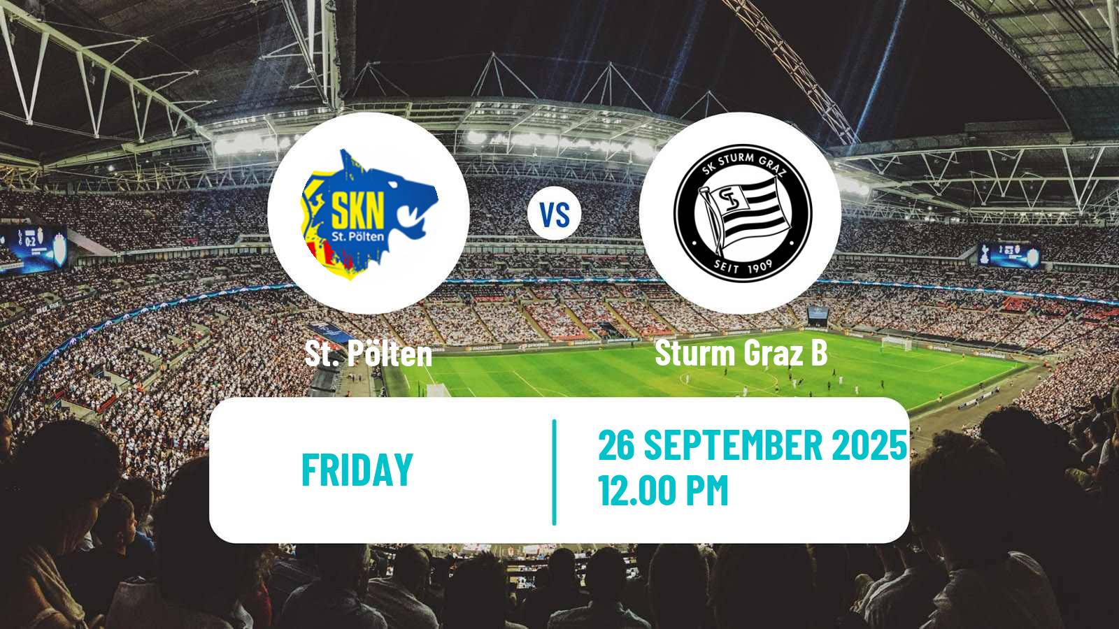 Football Austrian 2 Liga St. Pölten - Sturm Graz B