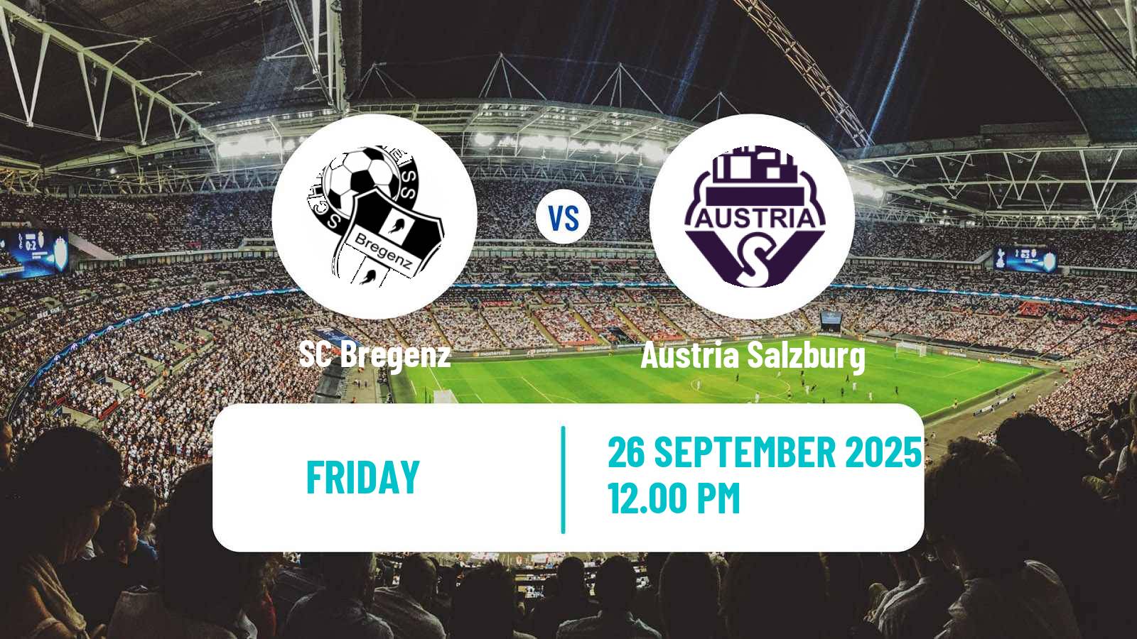 Football Austrian 2 Liga Bregenz - Austria Salzburg