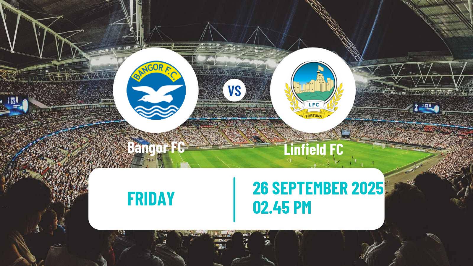 Football Northern Irish Premiership Bangor - Linfield