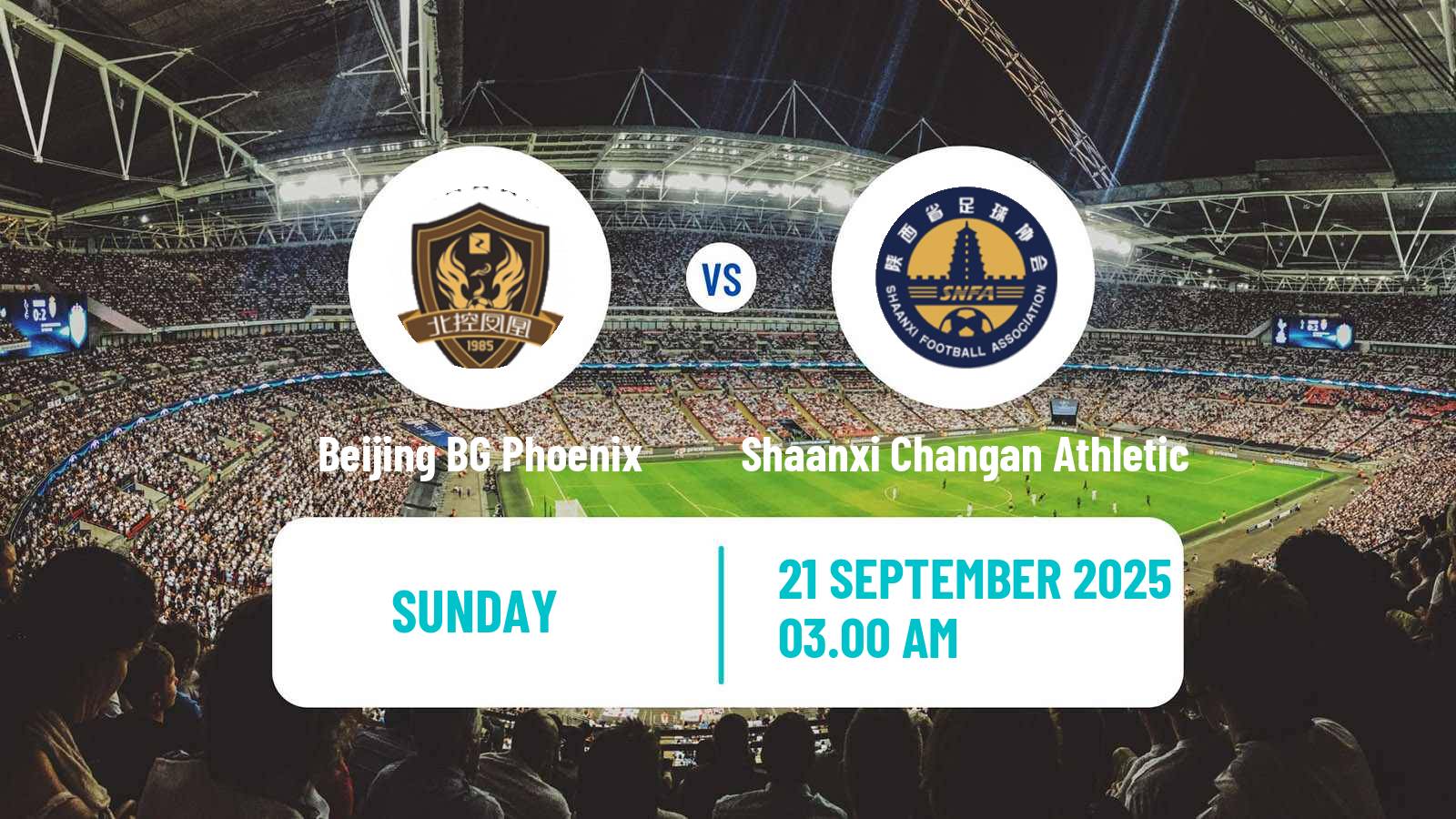 Football Chinese Super League Women Beijing BG Phoenix - Shaanxi Changan Athletic