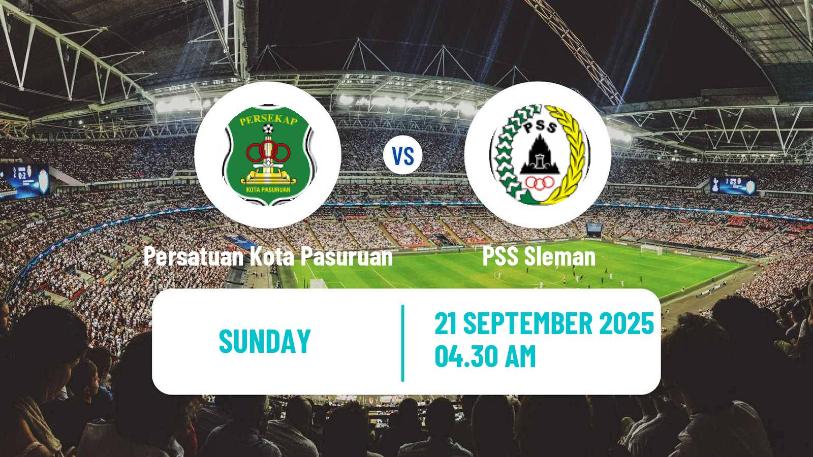 Football Indonesian Liga 2 Persatuan Kota Pasuruan - PSS Sleman
