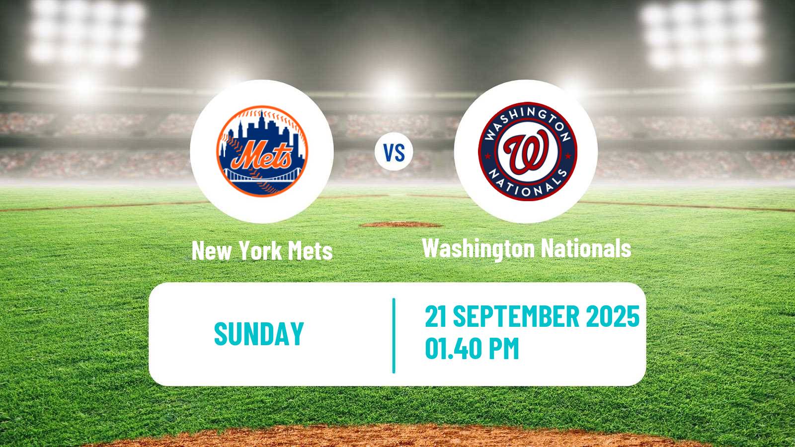 Baseball MLB New York Mets - Washington Nationals