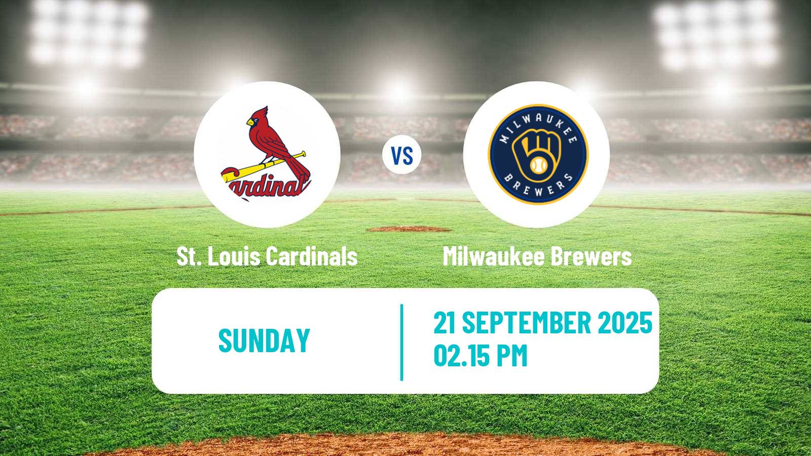 Baseball MLB St. Louis Cardinals - Milwaukee Brewers