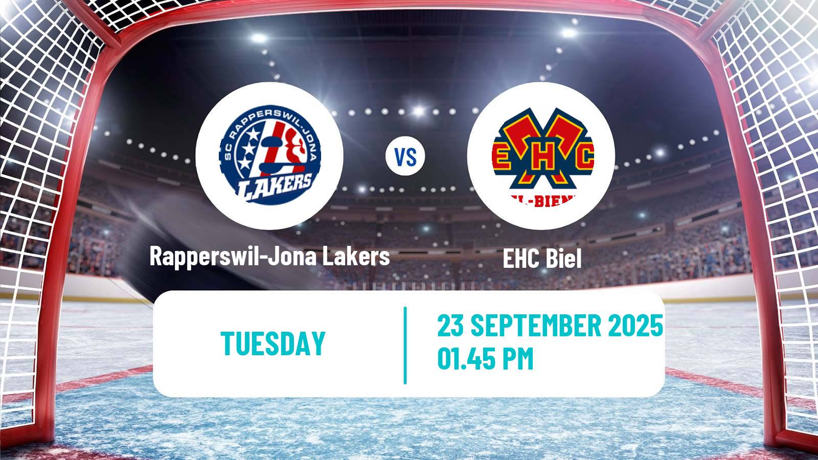 Hockey Swiss National League Hockey Rapperswil-Jona Lakers - Biel