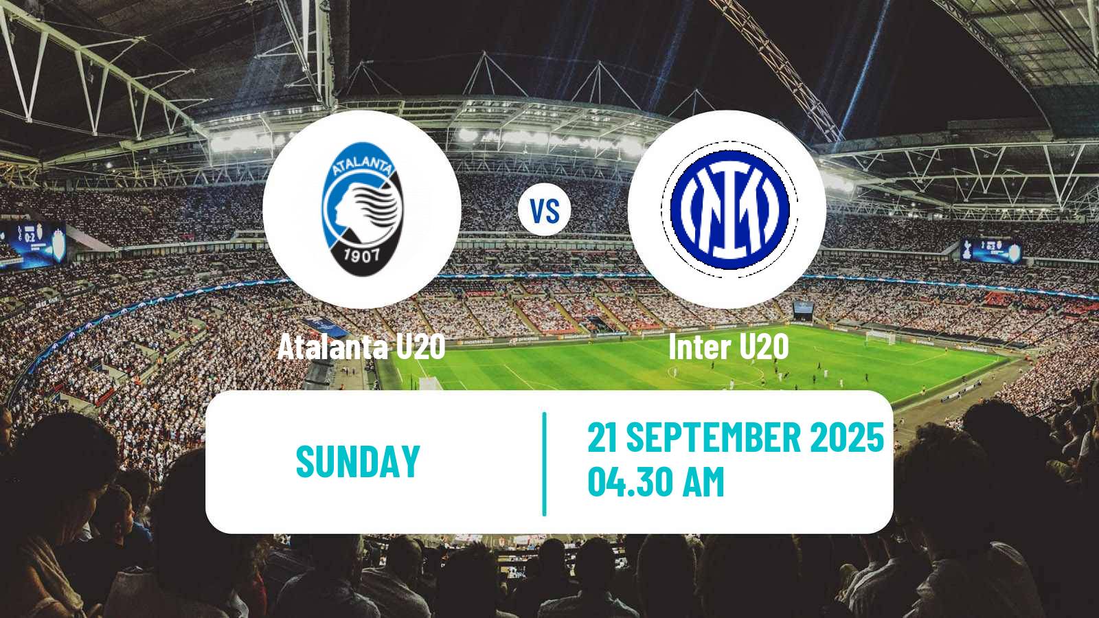 Football Italian Primavera 1 Atalanta U20 - Inter U20