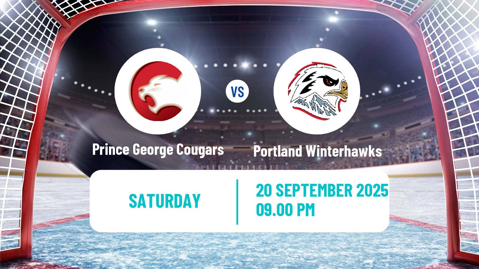 Hockey WHL Prince George Cougars - Portland Winterhawks