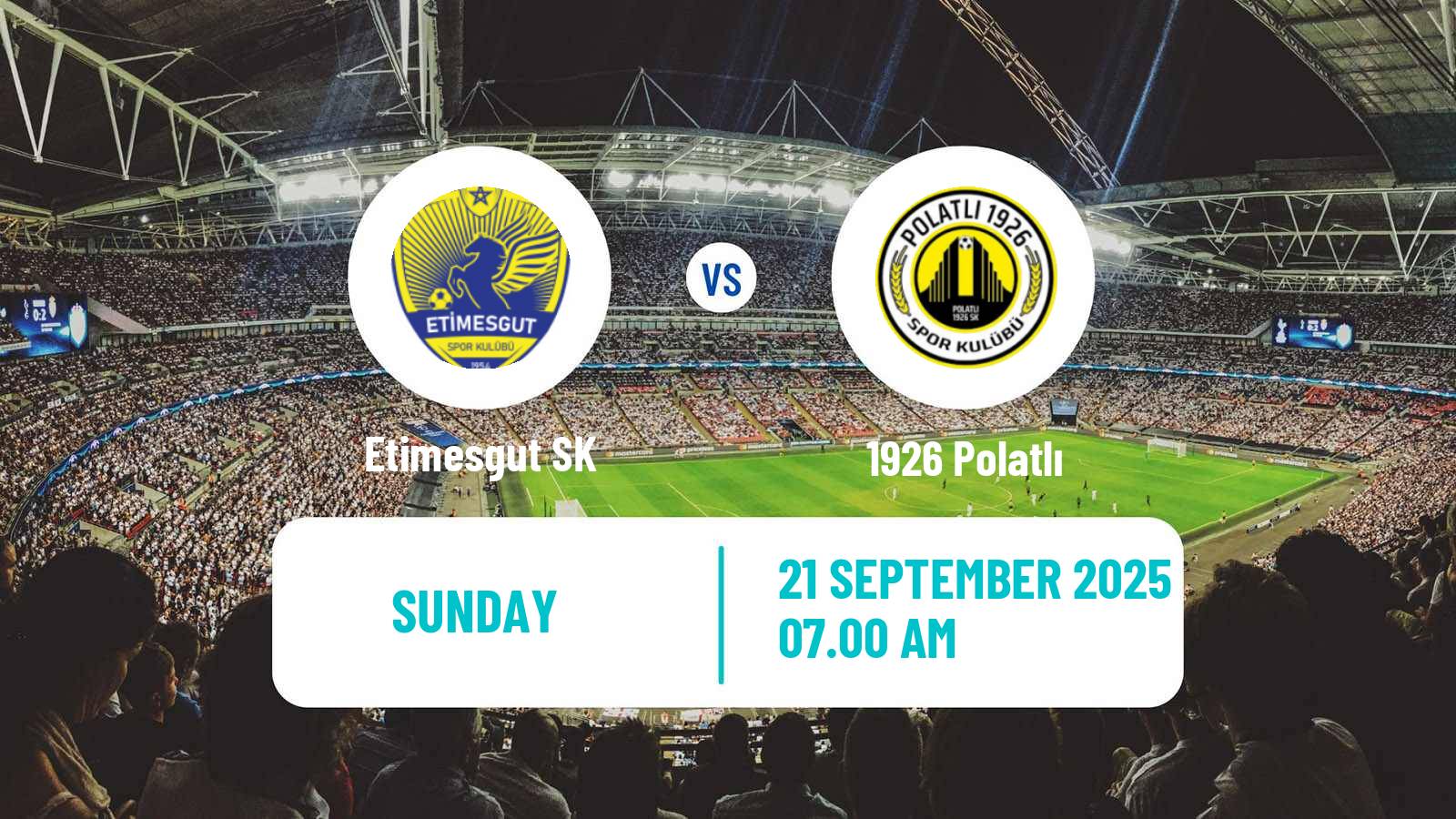 Football Turkish 3 Lig Group 1 Etimesgut - 1926 Polatlı