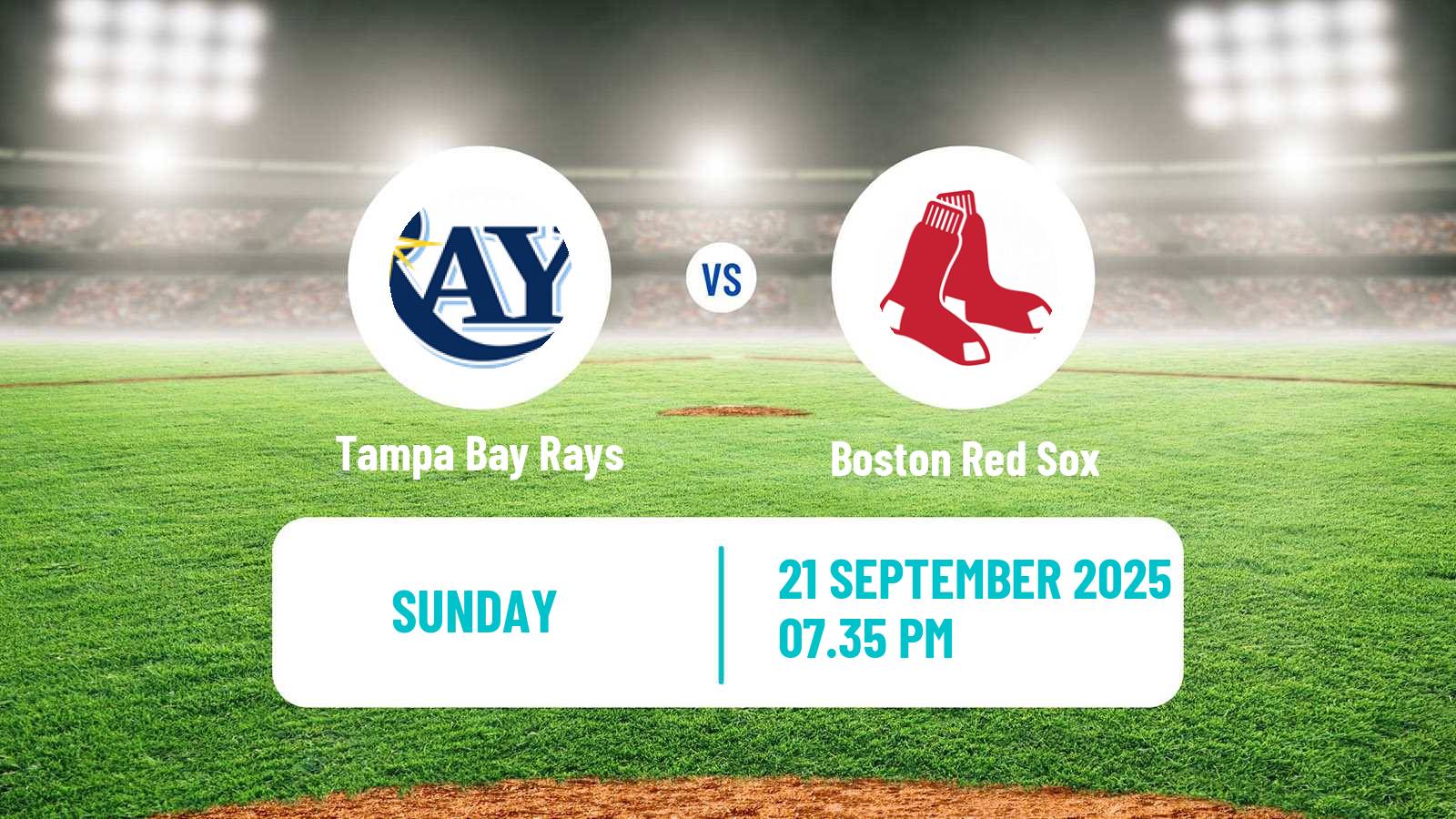 Baseball MLB Tampa Bay Rays - Boston Red Sox
