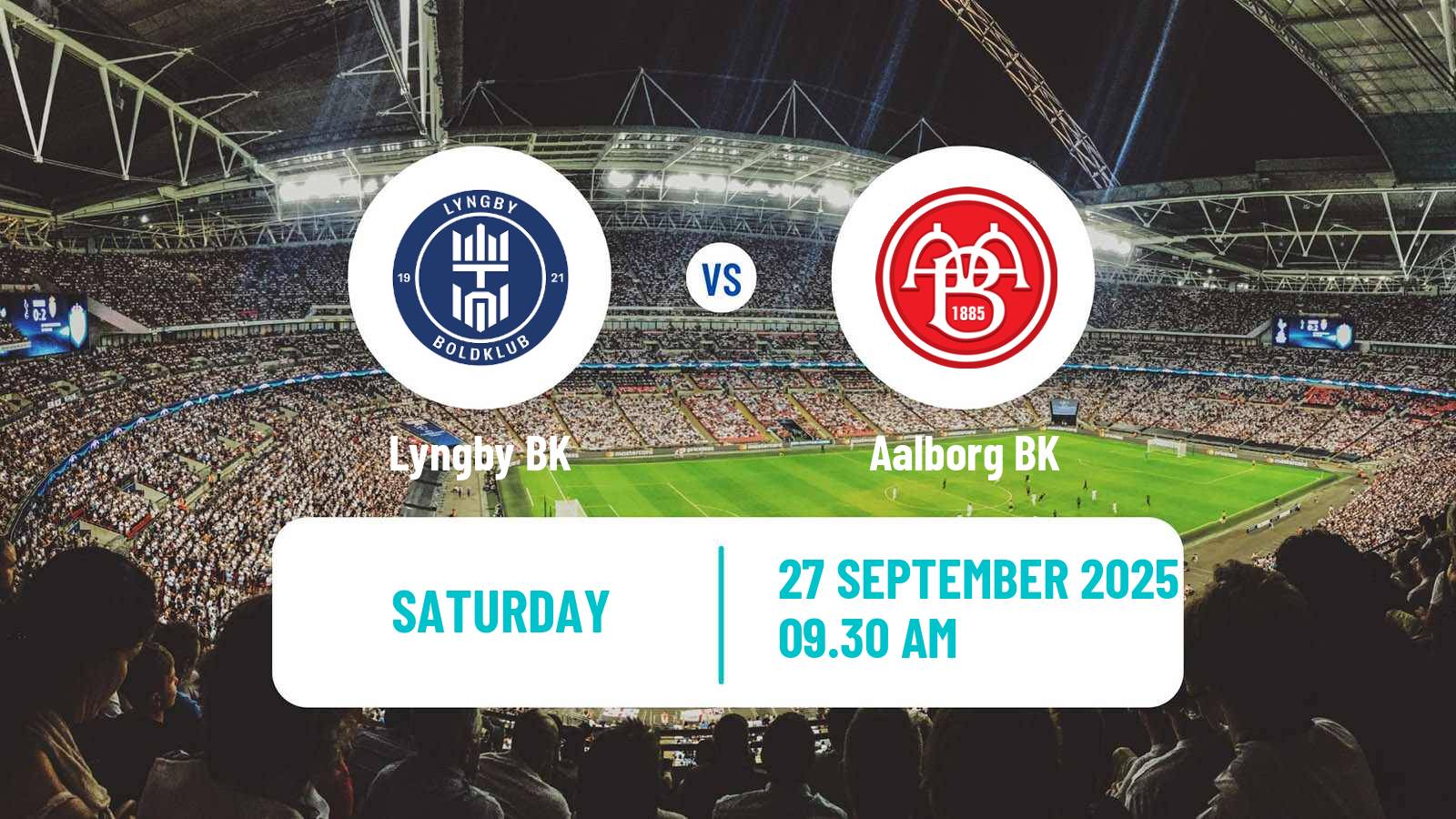 Football Danish 1 Division Lyngby BK - Aalborg BK