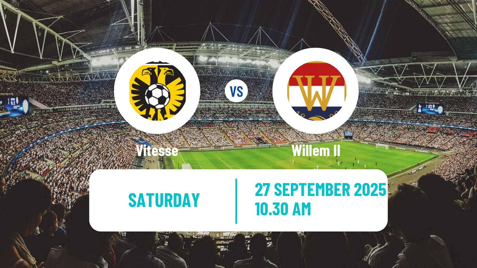 Football Dutch Eerste Divisie Vitesse - Willem II