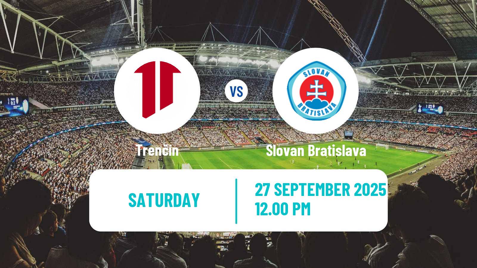 Football Slovak Superliga Trenčín - Slovan Bratislava