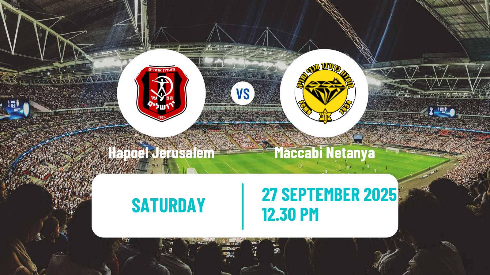 Football Israeli Ligat haAl Hapoel Jerusalem - Maccabi Netanya