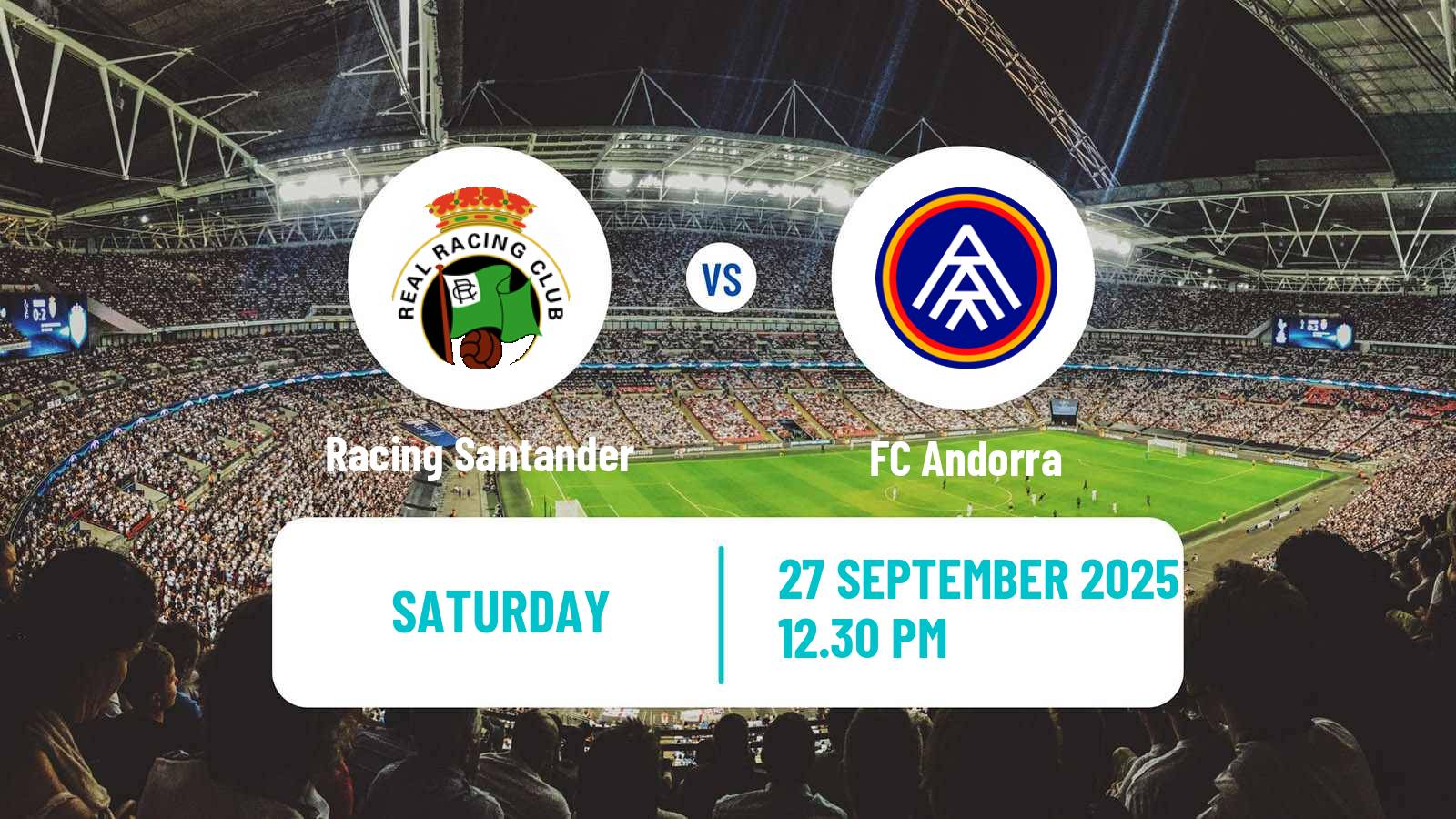 Football Spanish LaLiga2 Racing Santander - FC Andorra
