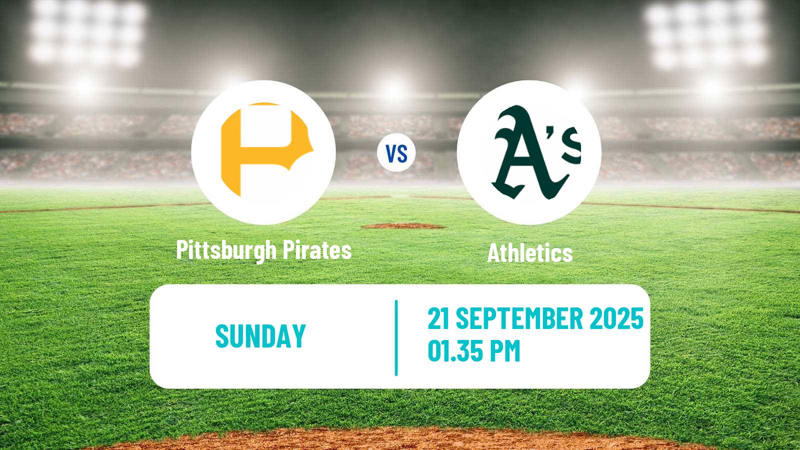 Baseball MLB Pittsburgh Pirates - Athletics
