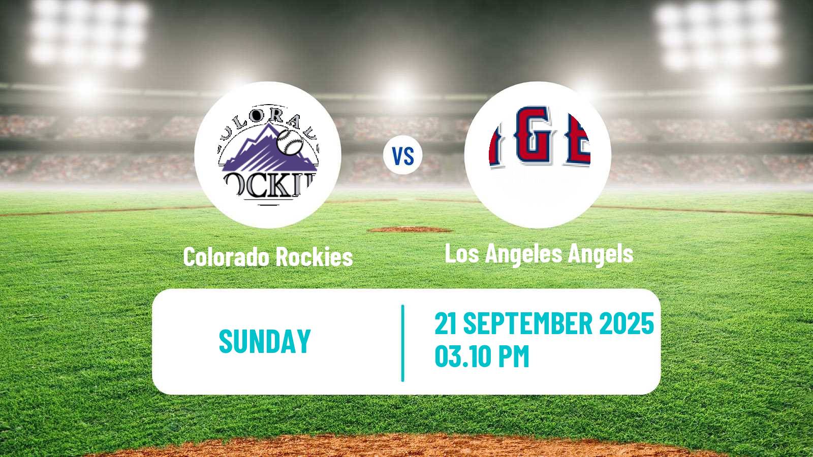 Baseball MLB Colorado Rockies - Los Angeles Angels