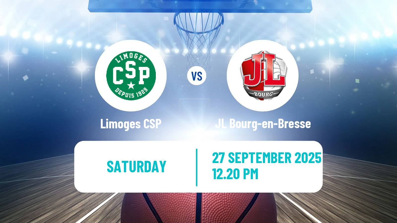 Basketball French LNB Limoges - JL Bourg-en-Bresse