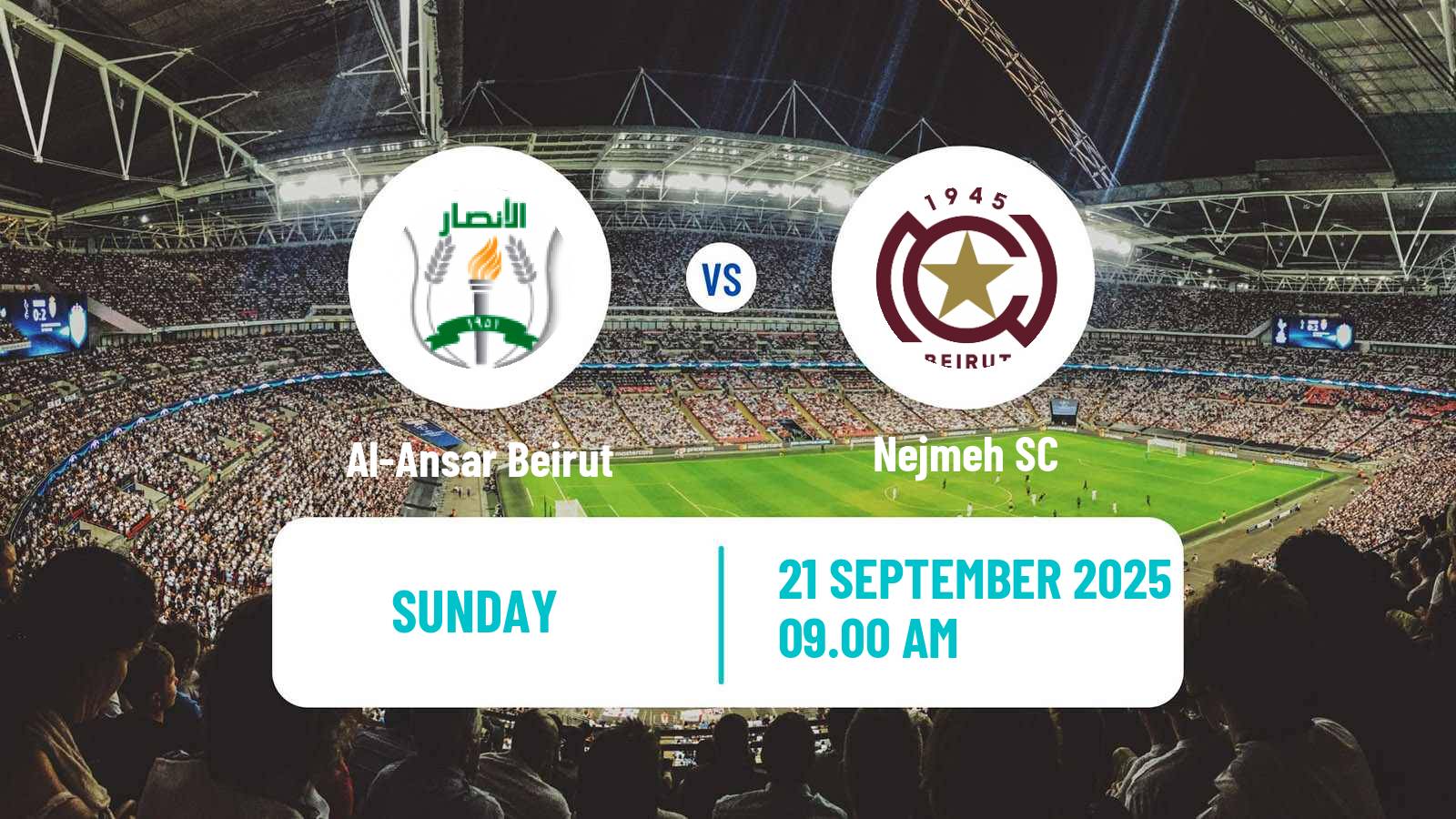 Football Lebanese Premier League Al-Ansar Beirut - Nejmeh