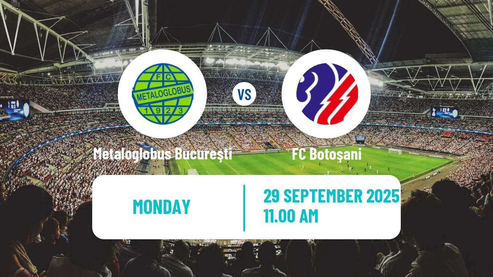 Football Romanian Liga 1 Metaloglobus Bucureşti - Botoșani