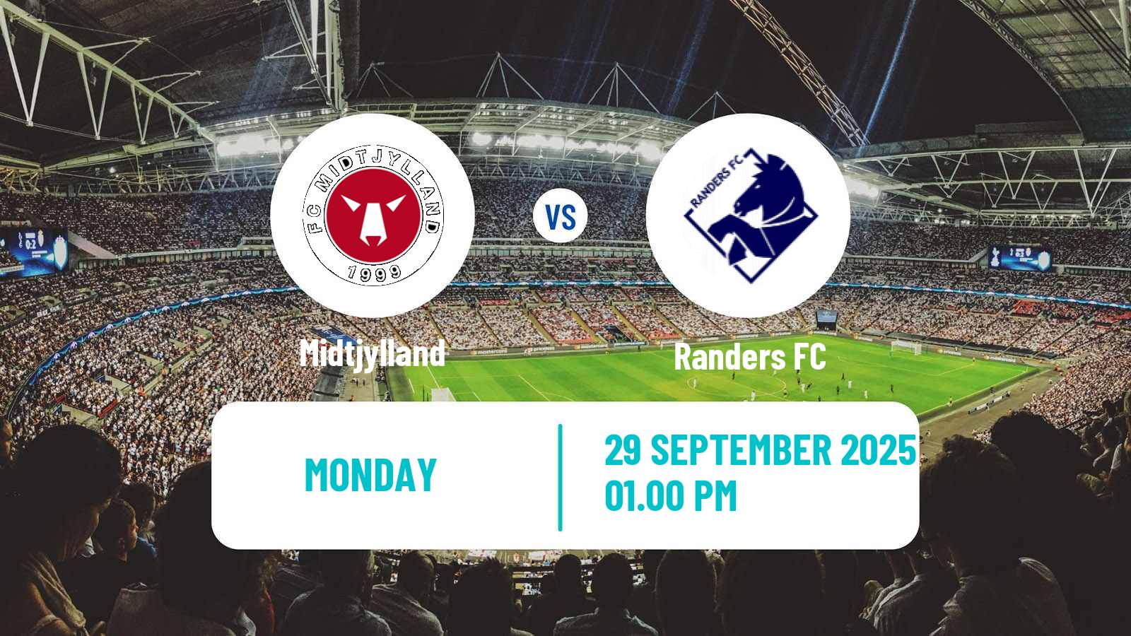 Football Danish Superliga Midtjylland - Randers FC