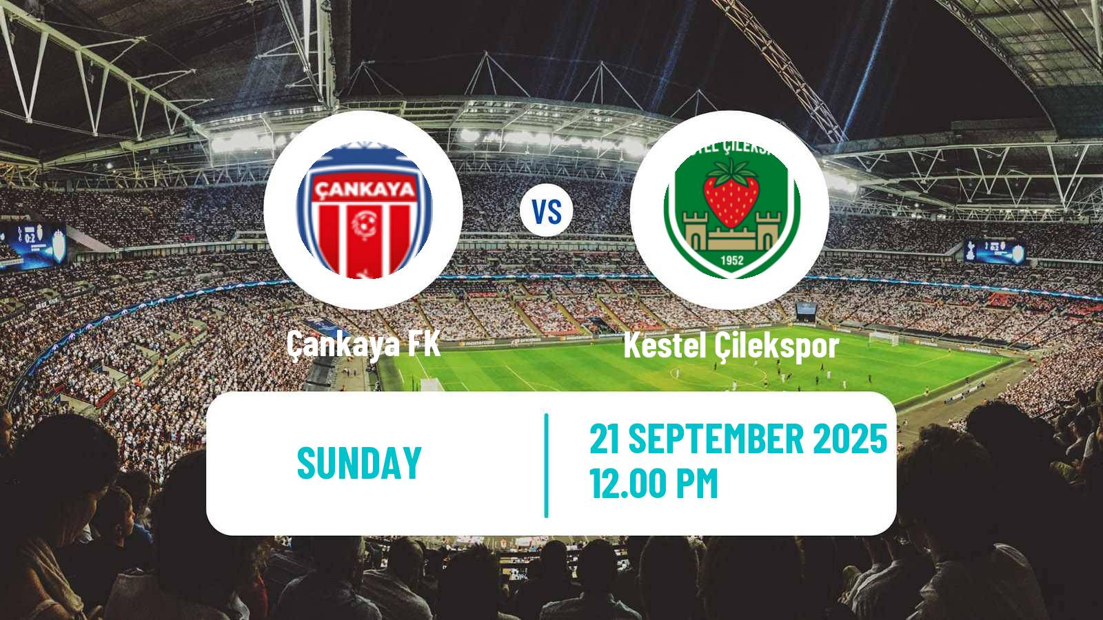 Football Turkish 3 Lig Group 1 Çankaya - Kestel Çilekspor