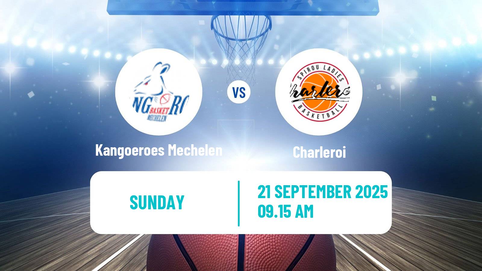 Basketball Belgian Top Division Basketball Women Kangoeroes Mechelen - Charleroi