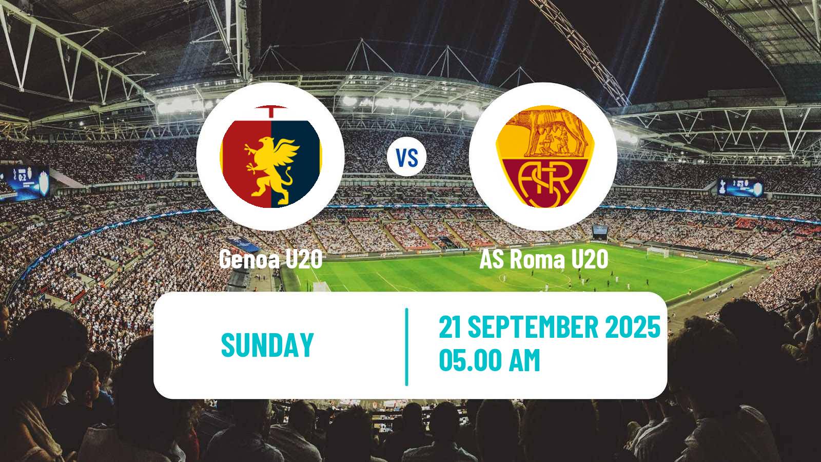 Football Italian Primavera 1 Genoa U20 - Roma U20