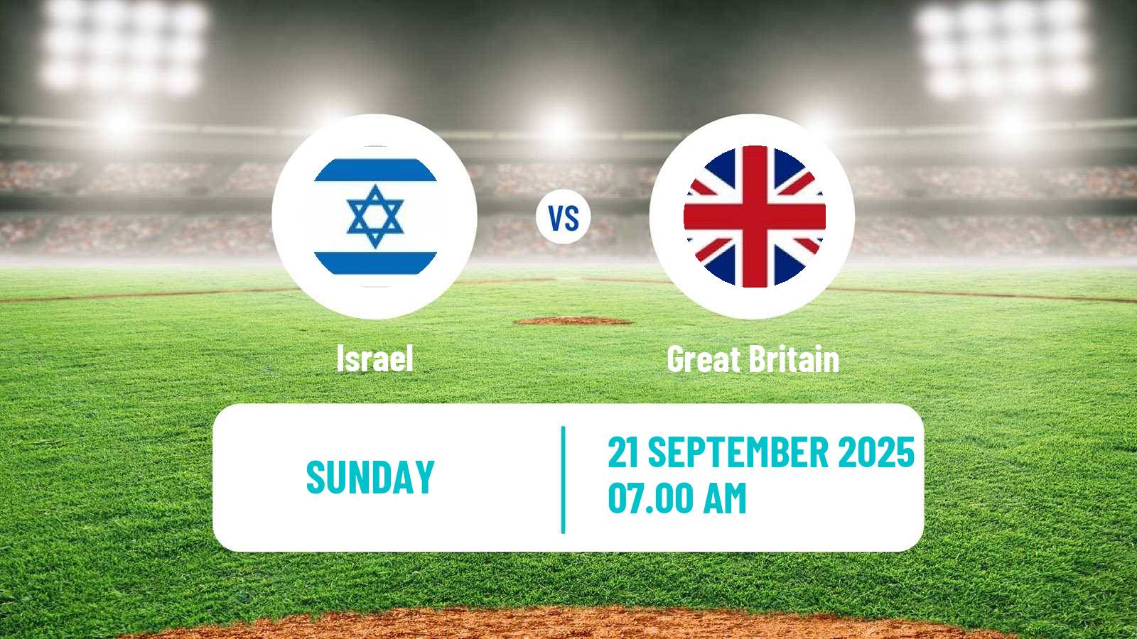 Baseball European Championship Baseball Israel - Great Britain
