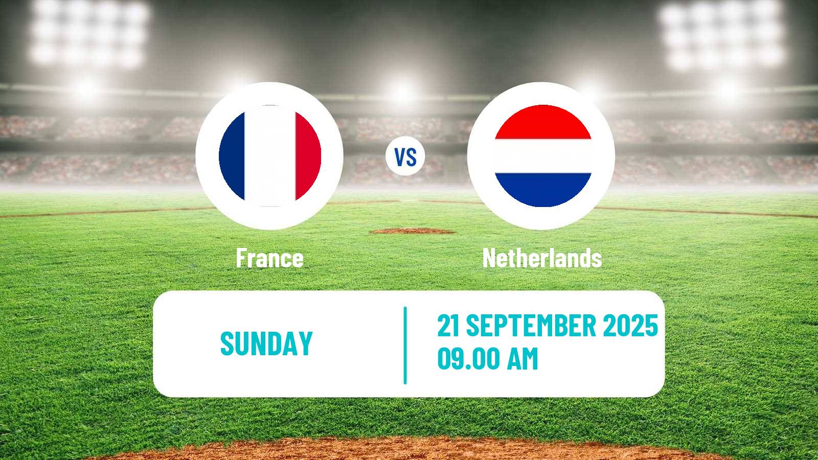 Baseball European Championship Baseball France - Netherlands