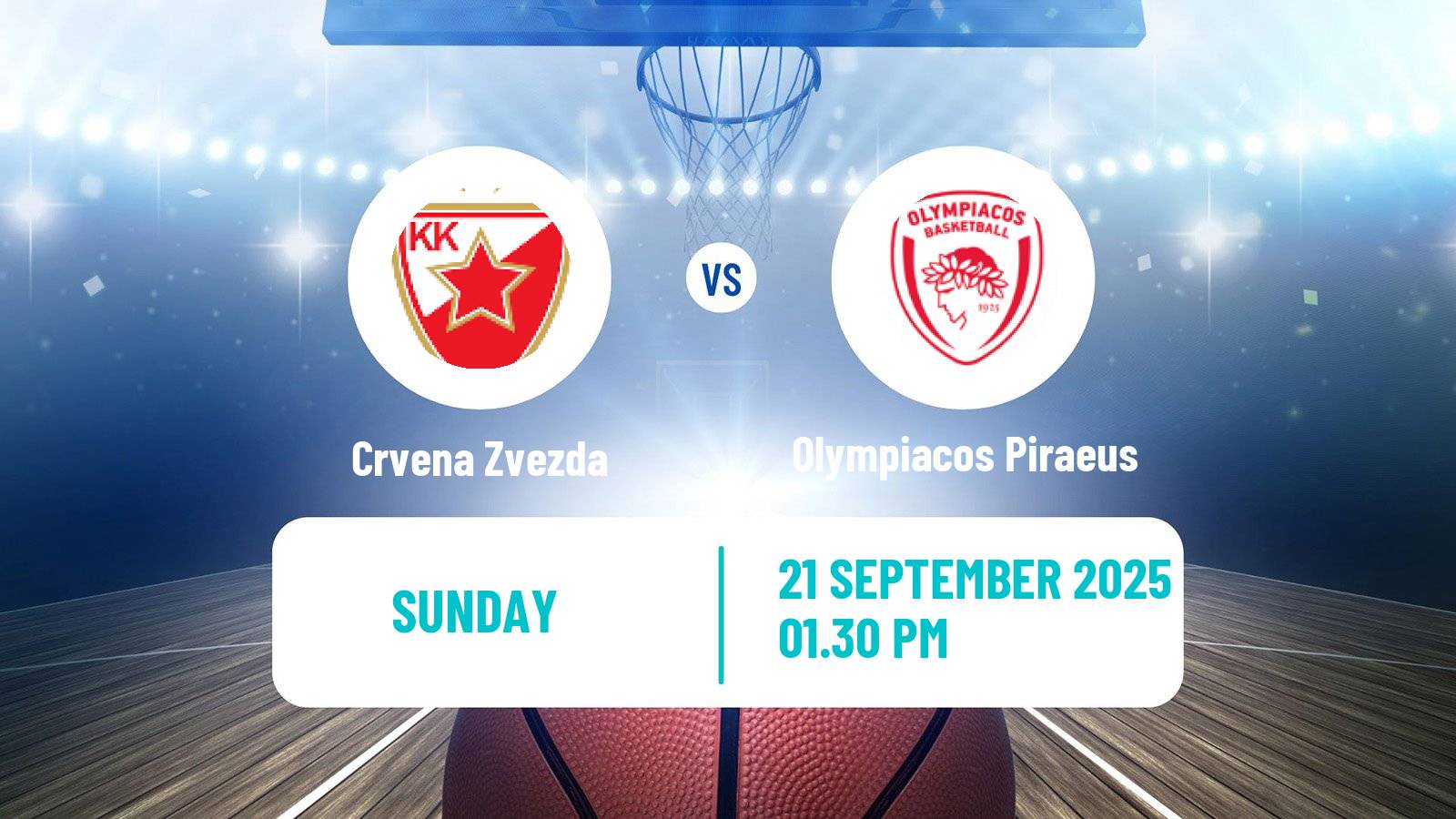 Basketball Club Friendly Basketball Crvena Zvezda - Olympiacos Piraeus