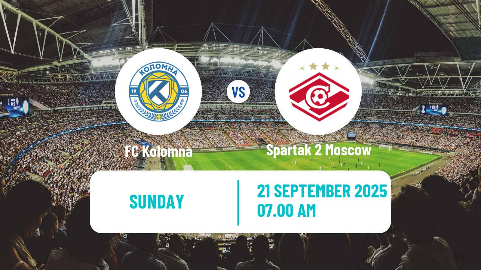 Football FNL 2 Division B Group 2 Kolomna - Spartak 2 Moscow
