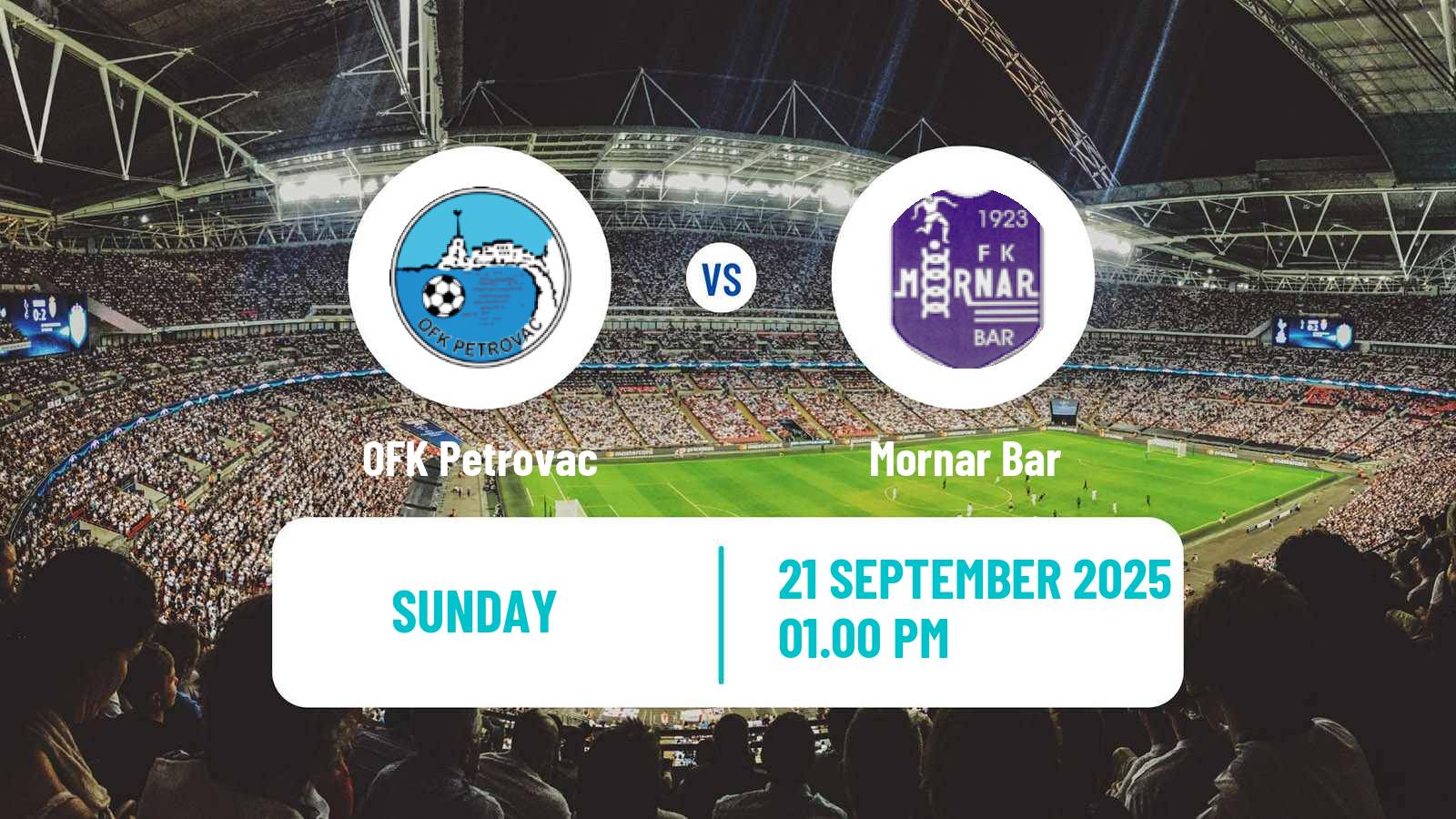 Football Montenegrin First League Petrovac - Mornar Bar