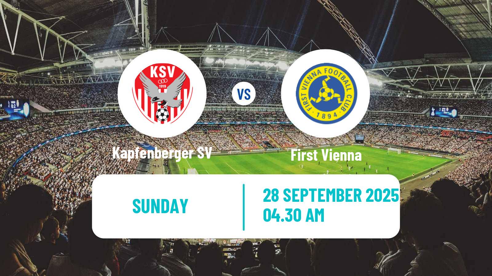 Football Austrian 2 Liga Kapfenberger SV - First Vienna