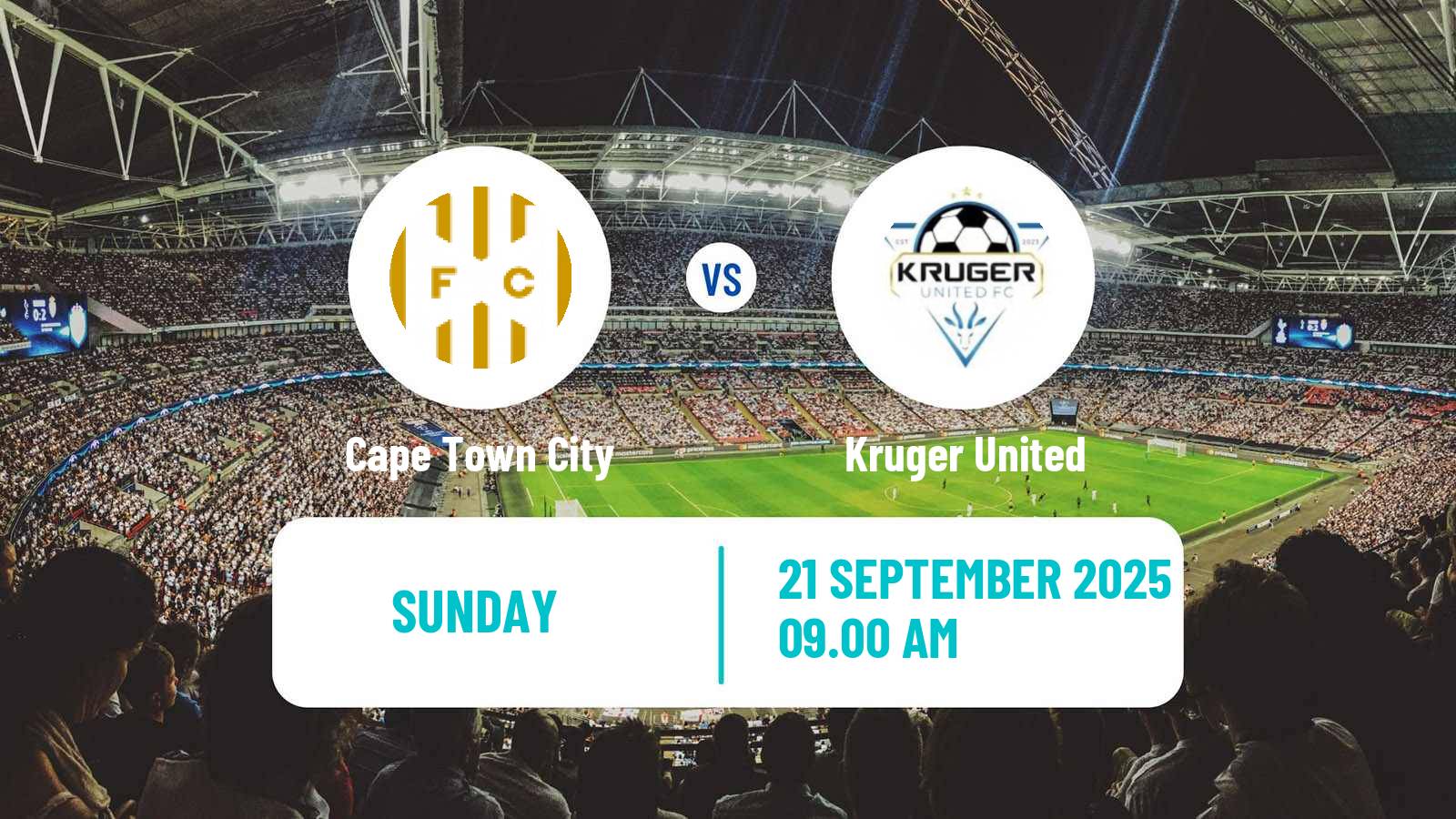 Football South African First Division Cape Town City - Kruger United