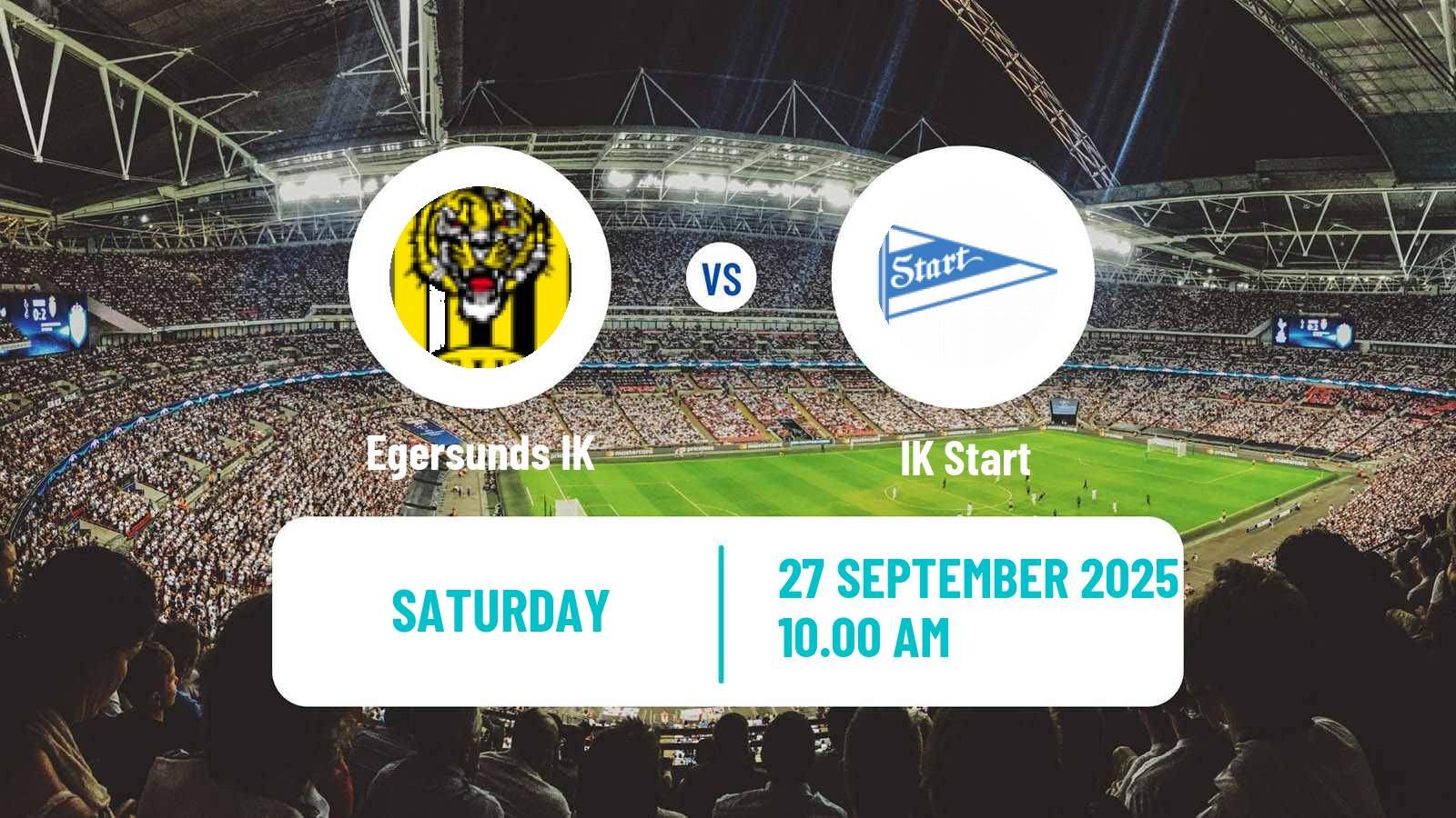 Football Norwegian Adeccoligaen Egersund - Start