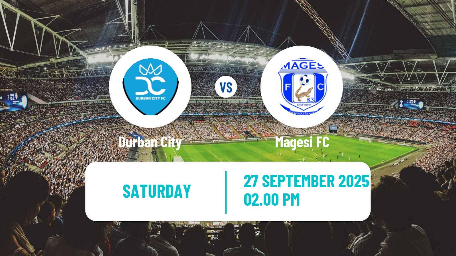 Football South African Premier Soccer League Durban City - Magesi