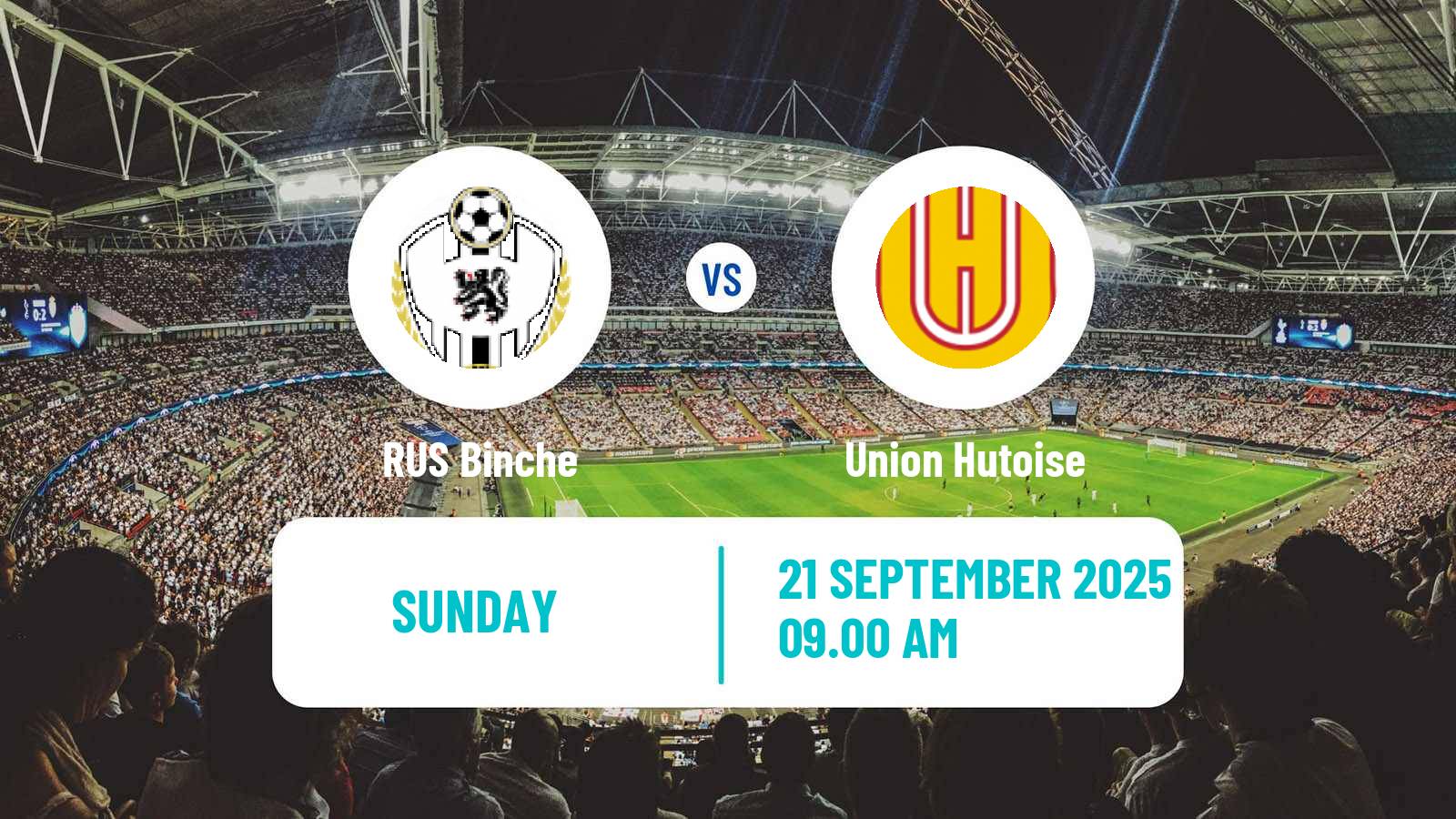 Football Belgian Second Amateur Division Group C Binche - Union Hutoise